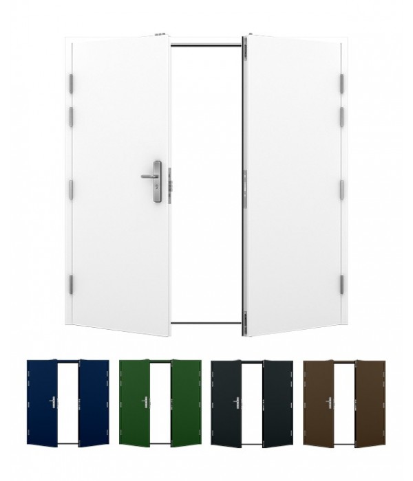 Steel Security Doors - Double | Latham's Steel Doors