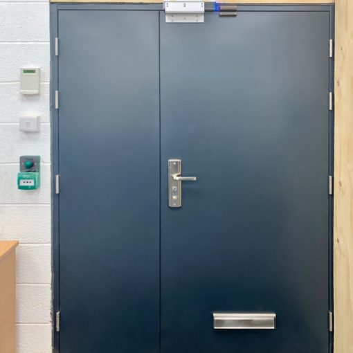 Steel Security Doors - Double | Latham's Steel Doors