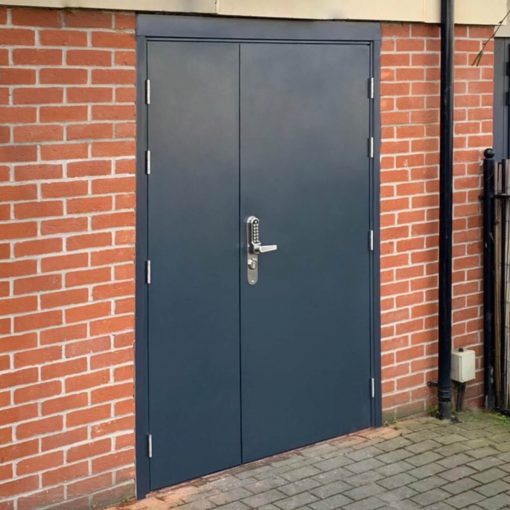 Steel Security Doors - Double | Latham's Steel Doors