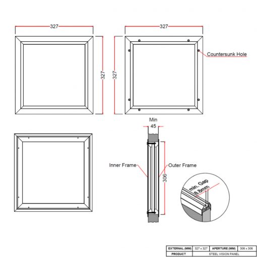 Steel Door Vision Panel | Latham's Steel Security Doors