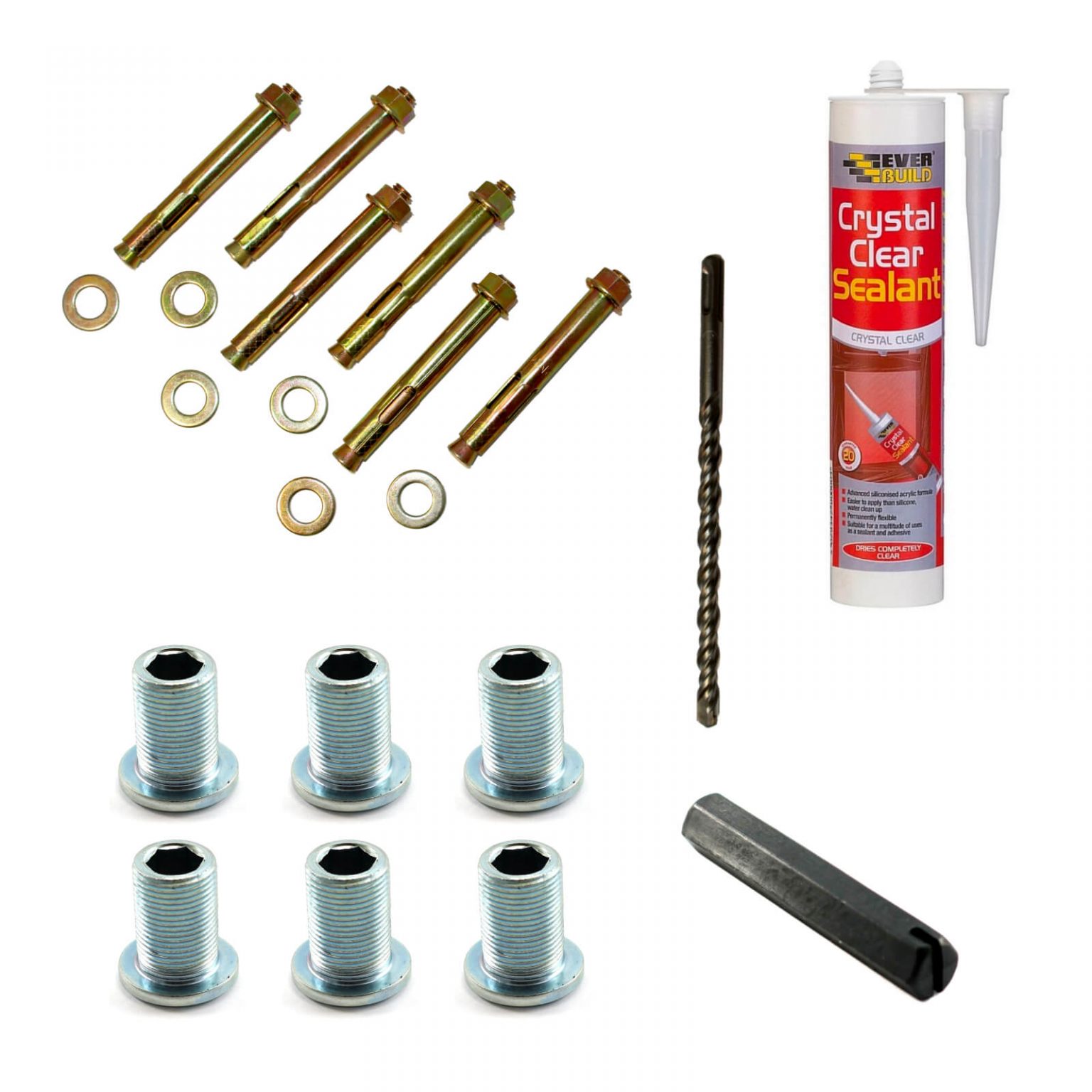 Brick/Block/Concrete Fixing Kit Latham's Steel Security Doors