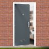 Flush Design Merlin Grey Steel Security Front Door