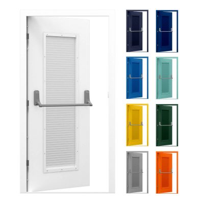 Louvred Steel Doors | Latham's Steel Security Doors