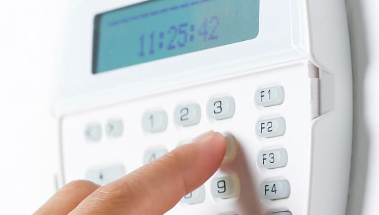 Install a burglar alarm to deter intruders