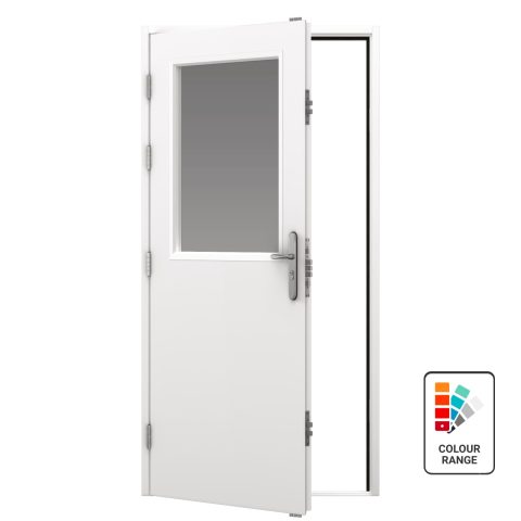 Glazed Steel Door (Security) | Latham's Steel Doors