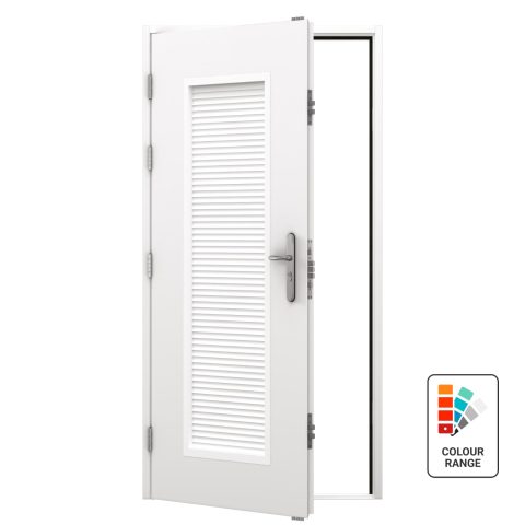 Louvred Steel Door - Security | Latham's Steel Doors