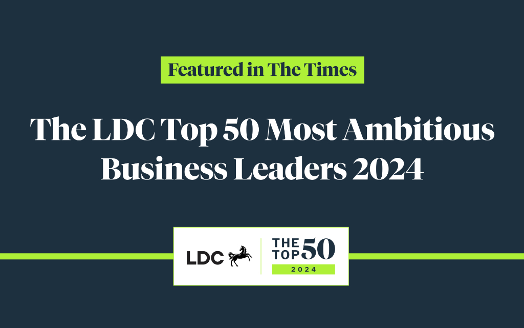 Alex Latham UK top 50 Ambitious Business Leaders nomination